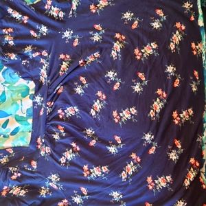 Lucky Brand square neckline cotton blouse